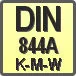 Piktogram - Typ DIN: DIN 844A K-M-W